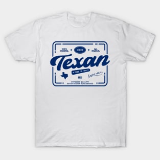 Original Texan Cool Vintage Dark Stamp Print Texas Resident Gift T-Shirt